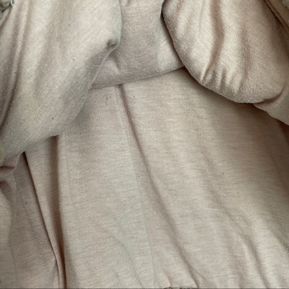 Thread & Supply Pink and Gray Faux Sherpa Quarter Zip Pullover - Picture 6 of 6